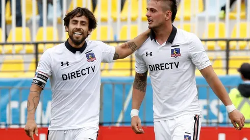Jorge Valdivia y Octavio Rivero fueron compañeros en Colo Colo | Foto: Agencia Uno