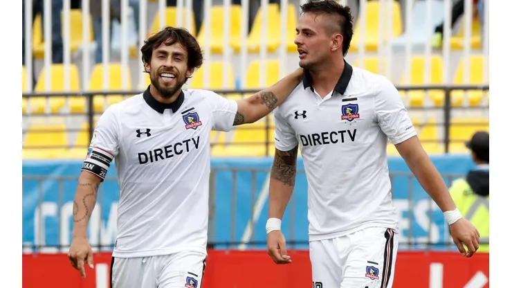 Jorge Valdivia y Octavio Rivero fueron compañeros en Colo Colo | Foto: Agencia Uno