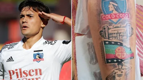 Solari quedó grabado en la piel de un hincha de Colo Colo.