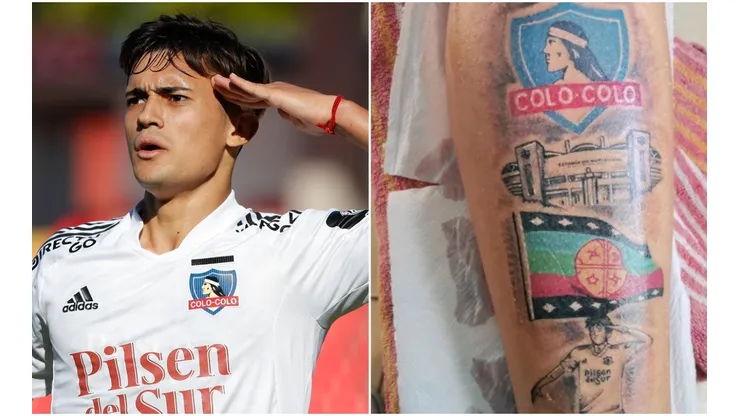 Solari quedó grabado en la piel de un hincha de Colo Colo.