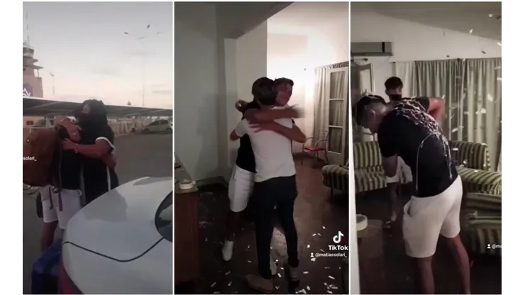 El recibimiento de la familia de Pablo Solari | Foto: captura