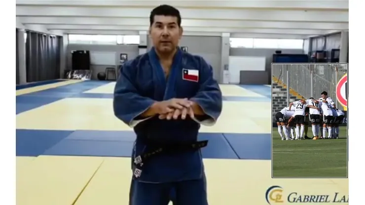 El Judoca Gabriel lama brinda charlas al plantel de Colo Colo | Foto: captura