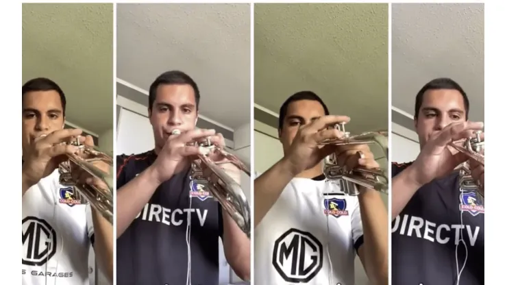 El trompetista que la rompió tocando el himno del Cacique