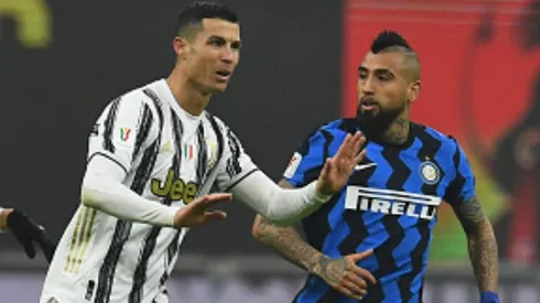 Vidal tuvo varios cruces con Cristiano Ronaldo.