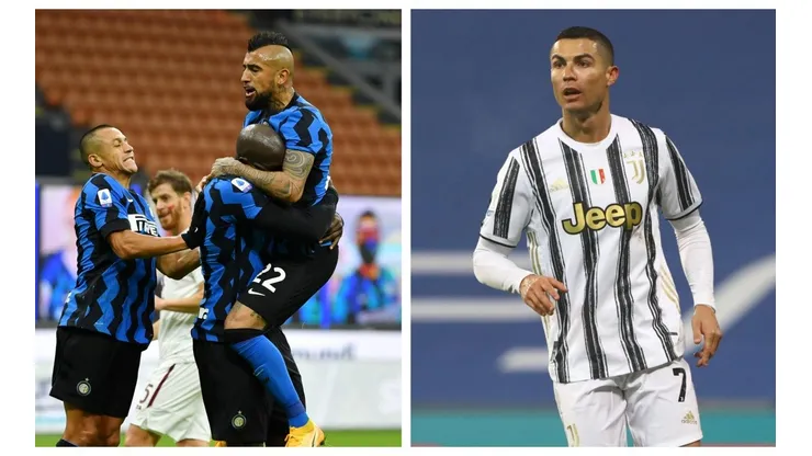 Vidal y Alexis se verán las caras ante Cristiano Ronaldo en una nueva edición del derby de Italia.