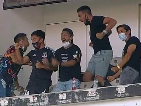 Zaldivia y la eufórica celebración en el triunfo de Colo Colo