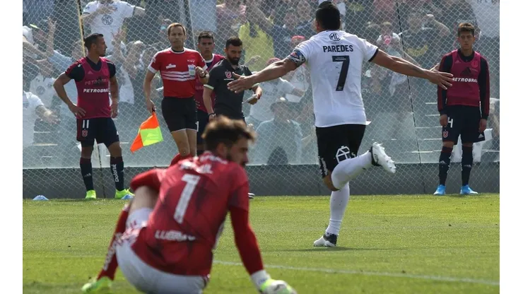 Paredes está a un gol de convertirse en el goleador absoluto de los superclásicos | Foto: Agencia Uno