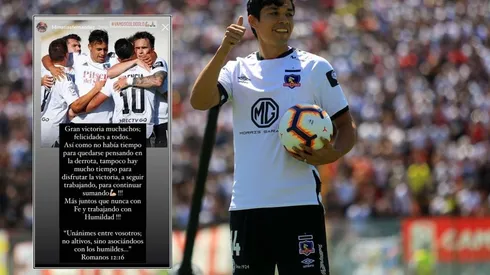 Matías Fernández apoyó a sus compañeros | Foto: Agencia Uno adaptada