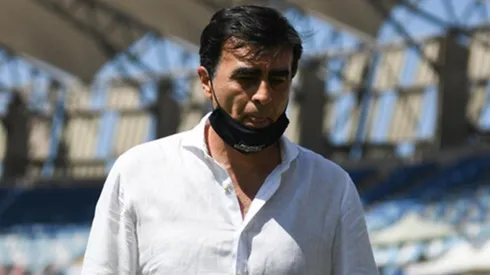 Gustavo Quinteros en su último partido antes de la sanción de 3 fechas.