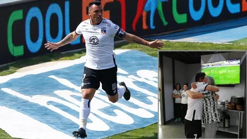 Carlos Caszely pide que se multipliquen los abrazos con Esteban Paredes | Foto: Agencia Uno adaptada