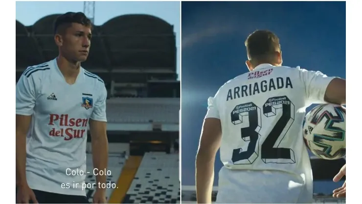 Luciano Arriagada fue el primero en lucir la camiseta | Foto: captura