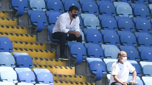Gustavo Quinteros en las tribunas del Calvo y Bascuñán