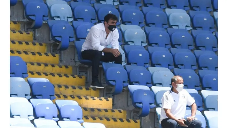 Gustavo Quinteros en las tribunas del Calvo y Bascuñán