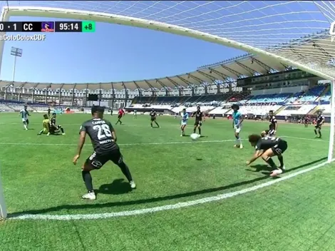 Peluca salva al Cacique con tapadón en la línea del arco ante Antofagasta