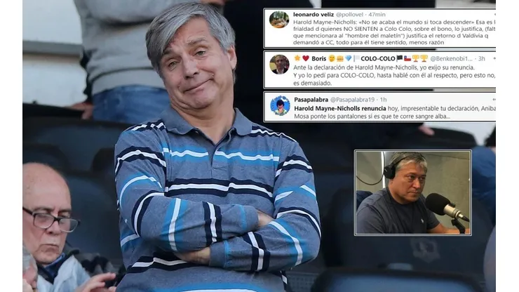 Pato Yañez, Pollo Veliz e Hinchas indignados con Harold