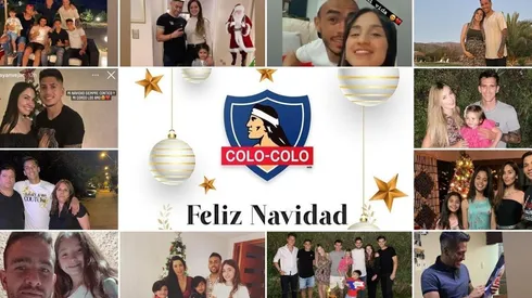 Festejos navideños del plantel de Colo Colo | Foto: captura redes