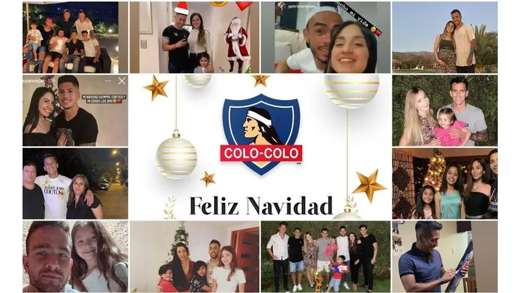 Festejos navideños del plantel de Colo Colo | Foto: captura redes