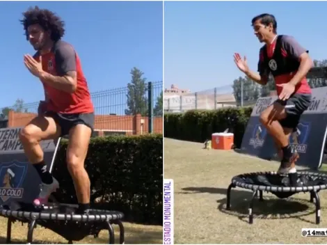 Mati Fernández y Maxi Falcón a la par en los entrenamientos