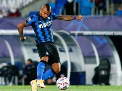 Vidal volvió a las canchas en el triunfo del Inter