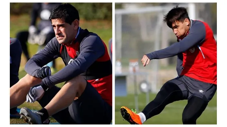 Barroso y Mouche tuvieron un encontrón en un entrenamiento.