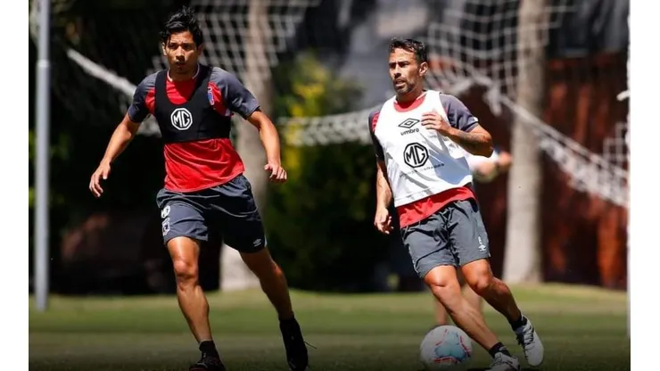 Los dos talentosos volantes fueron parte de los trabajos hoy en el Monumental.