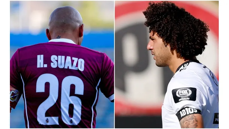Humberto Suazo - Maximiliano Falcón | Fotos: Agencia Uno adaptadas