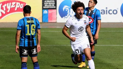 Maximiliano Falcón anotó su primer gol con la camiseta de Colo Colo.