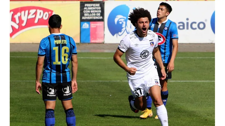 Maximiliano Falcón anotó su primer gol con la camiseta de Colo Colo.