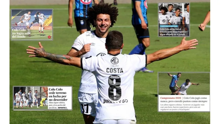 Portadas: “Colo Colo jugó como nunca, pero enredó puntos como siempre”