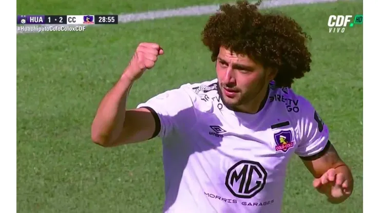 La celebración de Maximiliano Falcón