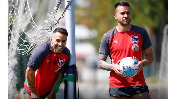 Jorge Valdivia estuvo compartiendo con Matías Zaldivia durante sus trabajos.