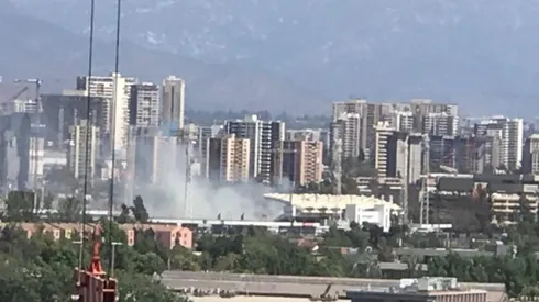 Estadio Monumental - Incendio | Foto: Twitter Lalo Emergencias @CD3EHH
