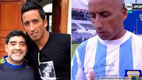 Lucas Barrios despidió de la mejor manera a su ex entrenador.