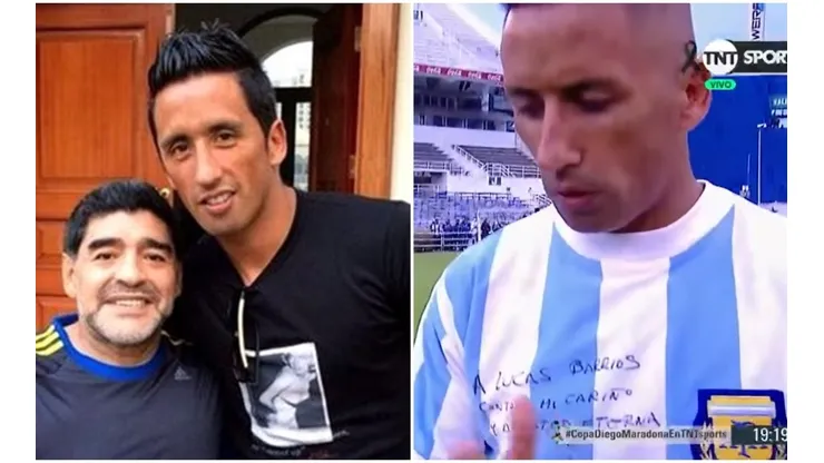 Lucas Barrios despidió de la mejor manera a su ex entrenador.