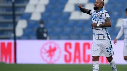 El remate de Vidal en el 2-0 de Inter