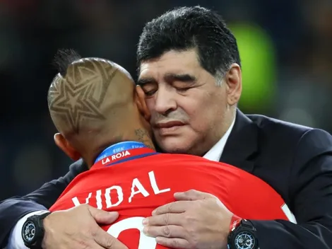 Arturo Vidal despide a Diego Maradona tras su muerte