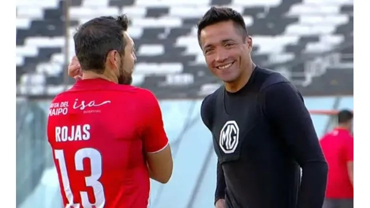 Una imagen que cayó pésimo para los hinchas albos.