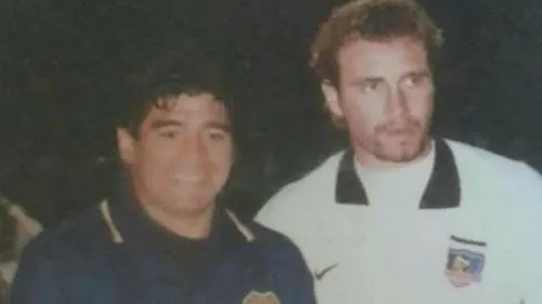 Barticciotto junto a Maradona