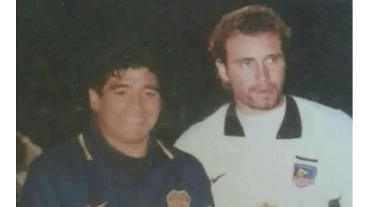 Barticciotto junto a Maradona