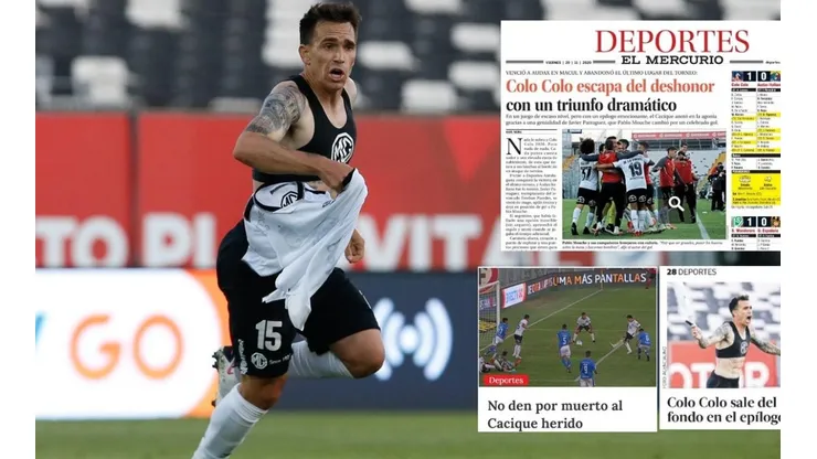 Portadas - Gol Pablo Mouche | Fotos: Agencia Uno adaptada
