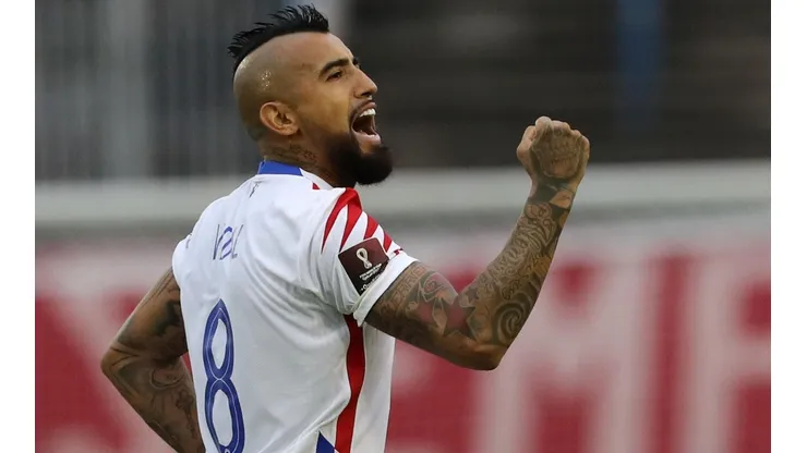 Arturo Vidal - Celebración - Chile vs Venezuela | Foto: Agencia Uno