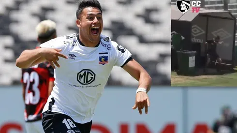 Ivan Morales festejando el gol | Foto: Agencia uno - Adaptada por Miguel Gutierrez- captura CCTV