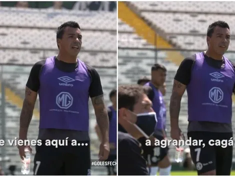 La calentura de Paredes con el cuatro árbitro ante Iquique