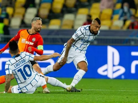 Arturo Vidal fue titular en un empate que no le sirve al Inter
