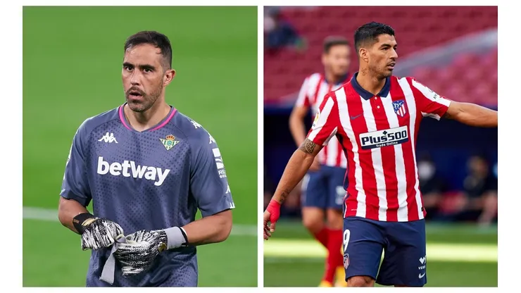Claudio Bravo tendrá un duro examen ante el Atlético de Madrid con Suárez a la cabeza.