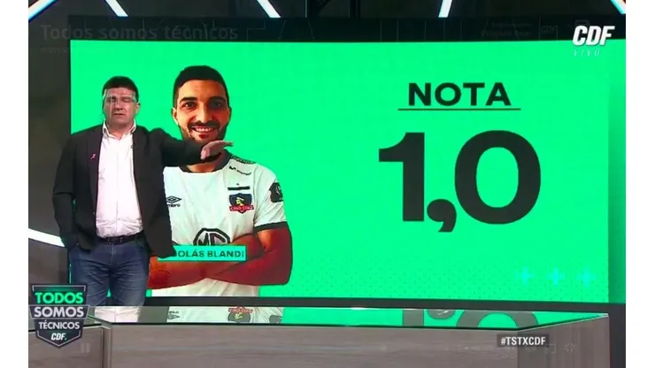 Nicolás Blandi recibió la peor evaluación de Vega en el CDF.