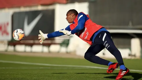 Omar Carabalí en la Roja