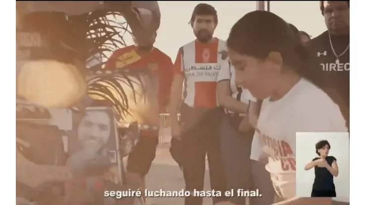 Hija de Jorge Mora en la franja del Apruebo