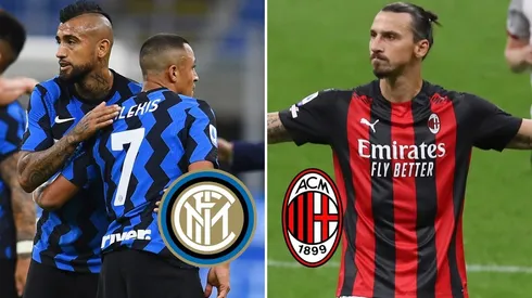 Arturo Vidal y Alexis Sánchez desafían al sueco Zlatan Ibrahimović.