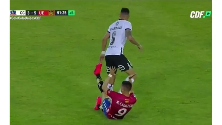 El Chaco Insaurralde estaba caliente por la derrota ante los hispanos.